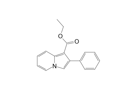 2-Phenyl-1-indolizinecarboxylic acid, ethyl ester