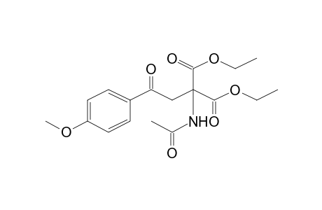 Diethyl 2-(acetylamino)-2-[2-(4-methoxyphenyl)-2-oxoethyl]malonate