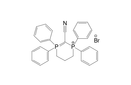 1,1,3,3-tetraphenyl-lambda(5)-phospha-3-phosphoniacyclohexene-2-carbonitrile bromide