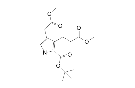 4-(2-keto-2-methoxy-ethyl)-3-(3-keto-3-methoxy-propyl)-1H-pyrrole-2-carboxylic acid tert-butyl ester