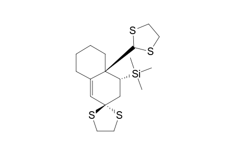 TRANS-6-(OXOMETHYL)-5-(TRIMETHYLSILYL)-BICYCLO-[4.4.0]-DEC-1-EN-3-ONE-3,6-BIS-(ETHYLENEDITHIOACETALE)