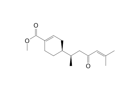 1-Cyclohexene-1-carboxylic acid, 4-(1,5-dimethyl-3-oxo-4-hexenyl)-, methyl ester, [S-(R*,S*)]-