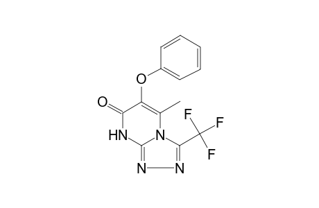 1,2,4-Triazolo[4,3-a]pyrimidin-7(8H)-one, 3-trifluoromethyl-5-methyl-6-phenoxy-
