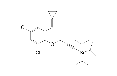 3-[2,4-dichloro-6-(cyclopropylidenemethyl)phenoxy]prop-1-ynyl-triisopropyl-silane