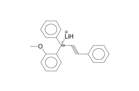 LITHIUM 1-ORTHO-METHOXYPHENYL-1,3-DIPHENYLPROPARGYL (CLOSED ION PAIR)