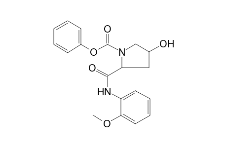 Pyrrollidin-3-ol, 5-(2-methoxyphenylaminocarbonyl)-1-phenoxycarbonyl-