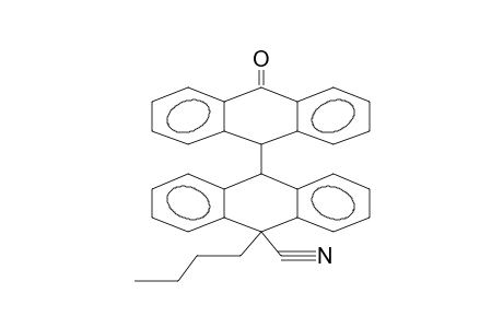 10-{9'-CYANO-9'-BUTYL-9',10'-DIHYDROANTHRENYL)ANTHRONE