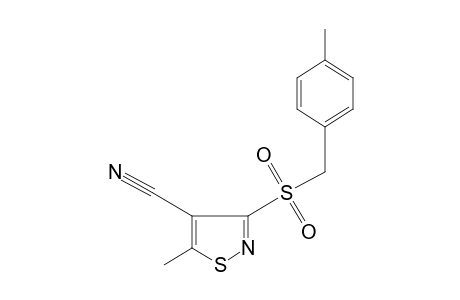 5-METHYL-3-[(p-METHYLBENZYL)SULFONYL]-4-ISOTHIAZOLECARBONITRILE