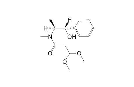 3,3-Dimethoxy-N-methyl-N-[(1S,2S)-1-oxidanyl-1-phenyl-propan-2-yl]propanamide