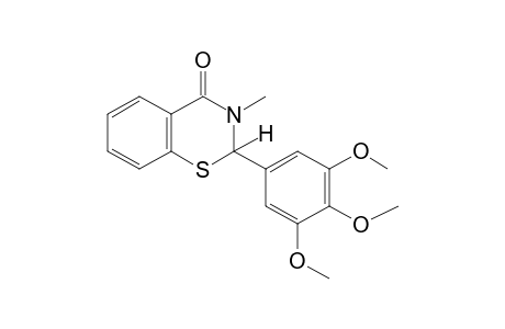 2,3-dihydro-3-methyl-2-(3,4,5-trimethoxyphenyl)-4H-1,3-benzothiazine-4-one