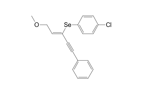 1-Chloranyl-4-[(Z)-5-methoxy-1-phenyl-pent-3-en-1-yn-3-yl]selanyl-benzene