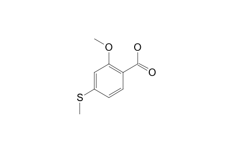 2-Methoxy-4-methylsulfanylbenzoic acid