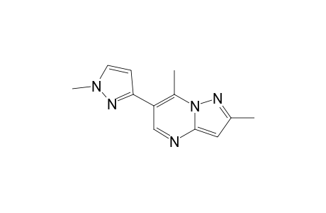 2,7-DIMETHYL-6-(1-METHYLPYRAZOL-3'-YL)-PYRAZOLO-[1,5-A]-PYRIMIDINE