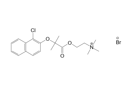 choline bromide, 2-[(1-chloro-2-naphthyl)oxy]-2-methylpropionate