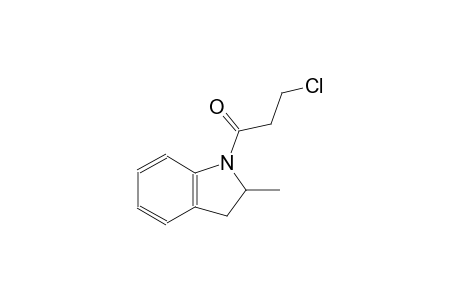 1H-indole, 1-(3-chloro-1-oxopropyl)-2,3-dihydro-2-methyl-