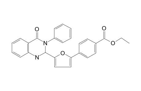 4-[5-(4-Keto-3-phenyl-1,2-dihydroquinazolin-2-yl)-2-furyl]benzoic acid ethyl ester