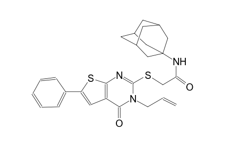 acetamide, 2-[[3,4-dihydro-4-oxo-6-phenyl-3-(2-propenyl)thieno[2,3-d]pyrimidin-2-yl]thio]-N-tricyclo[3.3.1.1~3,7~]dec-1-yl-