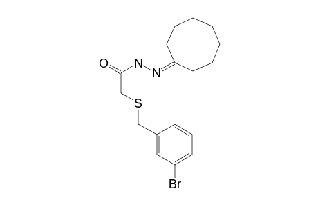 Acethydrazide, 2-(3-bromobenzylthio)-N2-cyclooctylideno-