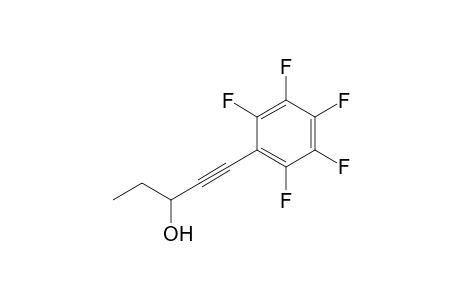 1-(2,3,4,5,6-Pentafluorophenyl)-1-pentyn-3-ol