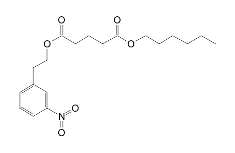 Glutaric acid, hexyl 3-nitrophenethyl ester