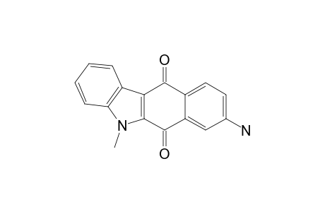 5H-Benzo[b]carbazole-6,11-dione, 8-amino-5-methyl-