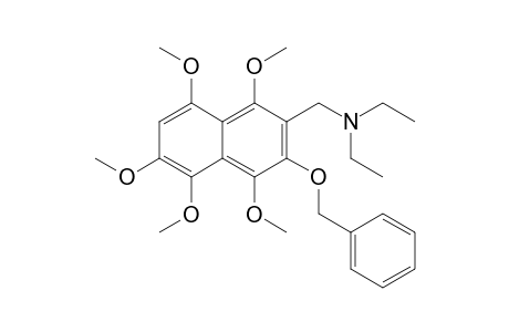 [(3-BENZYLOXY-1,4,5,6,8-PENTAMETHOXYNAPHTHALEN-2-YL)-METHYL]-DIETHYLAMINE