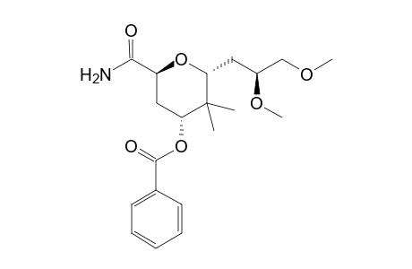 DL-manno-Nononamide, 2,6-anhydro-3,5,7-trideoxy-5,5-dimethyl-8,9-di-O-methyl-, 4-benzoate