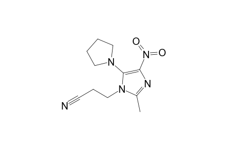 3-(2-methyl-4-nitro-5-pyrrolidin-1-yl-imidazol-1-yl)propanenitrile