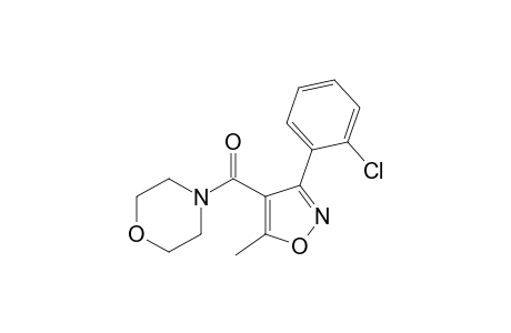 4-{[3-(o-chlorophenyl) -5-methyl-4-isoxazolyl] carbonyl}morpholine