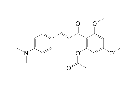 4',6'-Dimethoxy-4-dimethylamino-2'-(acetyl)oxychalcone (isomer 1)