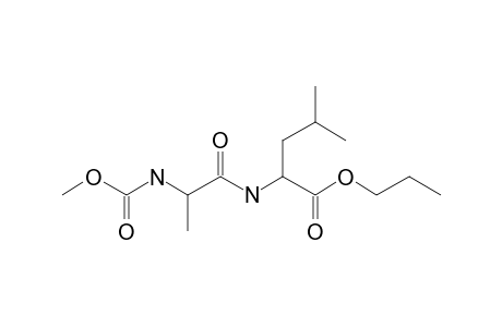 L-Alanyl-L-leucine, N-methoxycarbonyl-, propyl ester