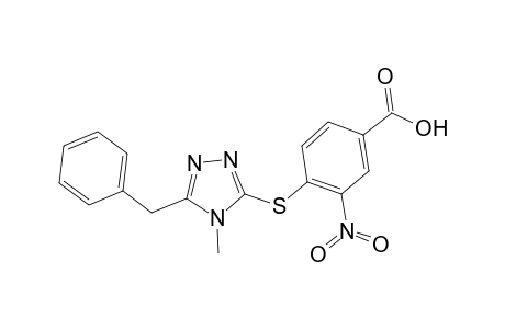 4-[(5-benzyl-4-methyl-4H-1,2,4-triazol-3-yl)sulfanyl]-3-nitrobenzoic acid