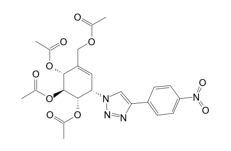 (1S,2S,3R,6S)-4-(Acetoxymethyl)-6-[4-(4-nitrophenyl)-1H-1,2,3-triazol-1-yl]cyclohex-4-ene-1,2,3-triyl Triacetate