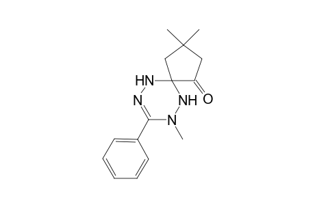 3-Phenyl-4-methyl-6-spiro[(2'-oxo-3',3'-dimethylcyclopenta)tetrahydro-1,2,4,5-tetrazine]