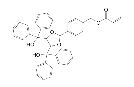 .alpha.,.alpha.,.alpha.',.alpha.'-Tetraphenyl-2-{4'-[(propp-2'-enoyloxy)methyl]phenyl}-1,3-dioxolane-4,5-dimethanol