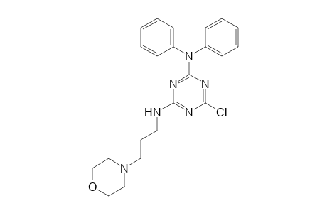 6-Chloranyl-N4-(3-morpholin-4-ylpropyl)-N2,N2-diphenyl-1,3,5-triazine-2,4-diamine