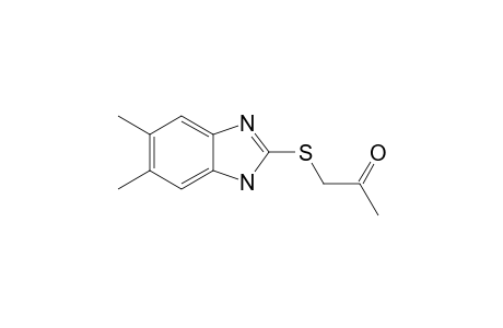 2-(Acetylmethylthio)-5,6-dimethyl-benzimidazole