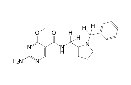 2-amino-N-[(1-benzyl-2-pyrrolidinyl)methyl]-4-methoxy-5-pyrimidine carboxamide