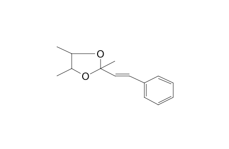 1,3-Dioxolane, 2,4,5-trimethyl-2-(E)-styryl-, (E)