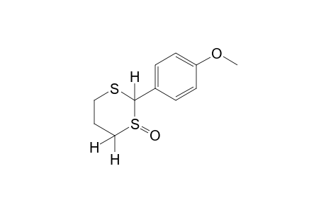 2-(p-methoxyphenyl)-m-dithiane, 1-oxide