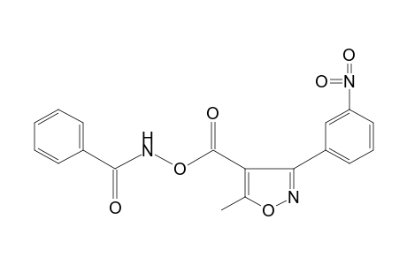 N-benzoyl-O-{[5-methyl-3-(m-nitrophenyl)-4-isoxazolyl]carbonyl}hydroxylamine