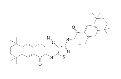 3,5-bis{{[(3-ethyl-5,6,7,8-tetrahydro-5,5,8,8-tetramethyl-2-naphthyl)-carbonyl]methyl}thio}-4-isothiazolecarbonitrile