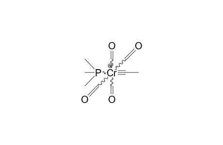 trans-Tetracarbonyl(methyl-carbyne)trimethyl-phosphine-chromium cation