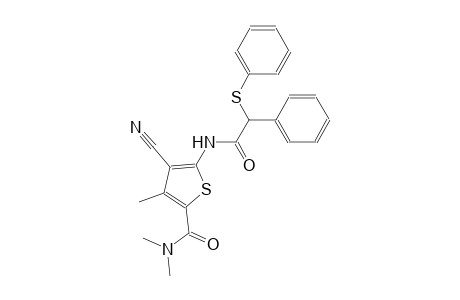 4-cyano-N,N,3-trimethyl-5-{[phenyl(phenylsulfanyl)acetyl]amino}-2-thiophenecarboxamide