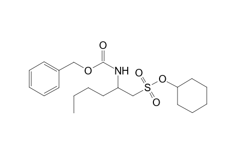 2-(Benzyloxycarbonylamino)hexane-1-sulfonic acid cyclohexyl ester