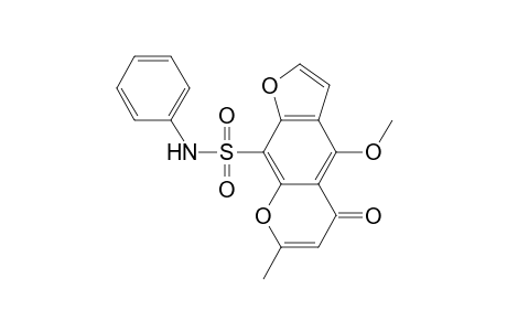 4-METHOXY-7-METHYL-5-OXO-N-PHENYL-5H-FURO-[3.2-G]-[1]-BENZOPYRAN-9-SULFONAMIDE