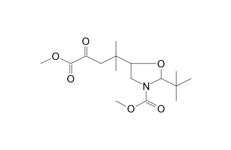 Methyl 2-tert-butyl-5-(4-methoxy-1,1-dimethyl-3,4-dioxobutyl)-1,3-oxazolidine-3-carboxylate