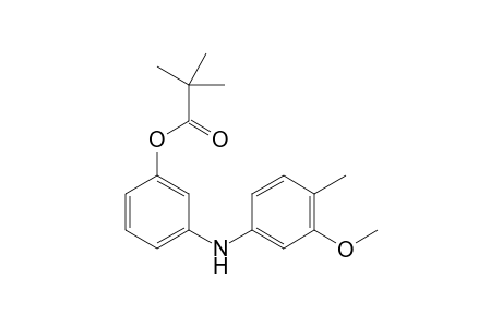 3-((3-Methoxy-4-methylphenyl)amino)phenyl pivalate