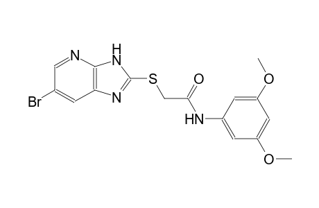 2-[(6-bromo-3H-imidazo[4,5-b]pyridin-2-yl)sulfanyl]-N-(3,5-dimethoxyphenyl)acetamide