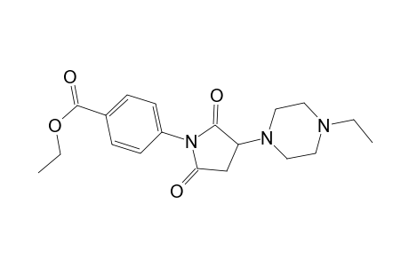 Ethyl 4-[3-(4-ethyl-1-piperazinyl)-2,5-dioxo-1-pyrrolidinyl]benzoate